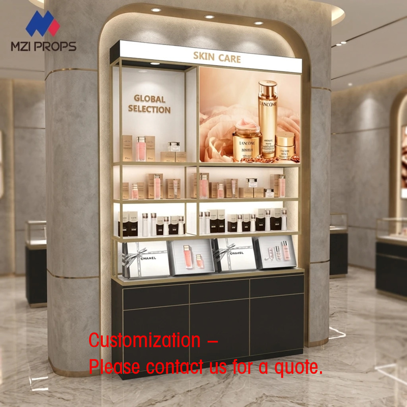 Luxury Skincare Display - custom.Custom Cosmetic Display Stand Luxury Retail