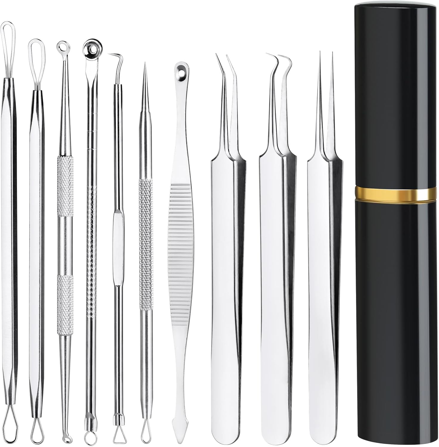 Luxury Skincare Acne - Professional 10Pcs Pimple Popper & Blackhead