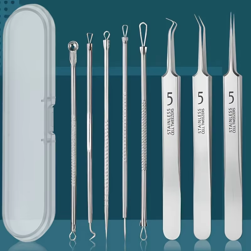 8 Pcs Blackhead Remover Kit –  - Luxury Skincare Acne 评论和价格