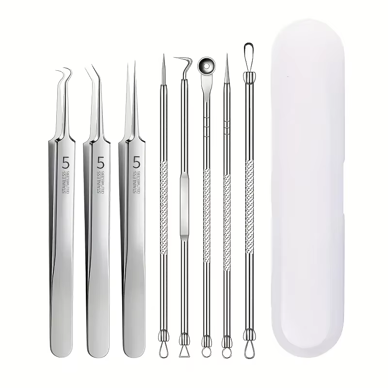 8 Pcs Blackhead Remover Kit –  - Luxury Skincare Acne 评论和价格