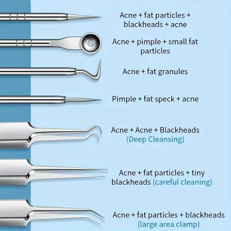 8 Pcs Blackhead Remover Kit –  - Luxury Skincare Acne 评论和价格