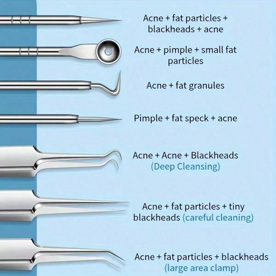 3/8PCS Stainless Steel Blackhe - Luxury Skincare Acne 评论和价格