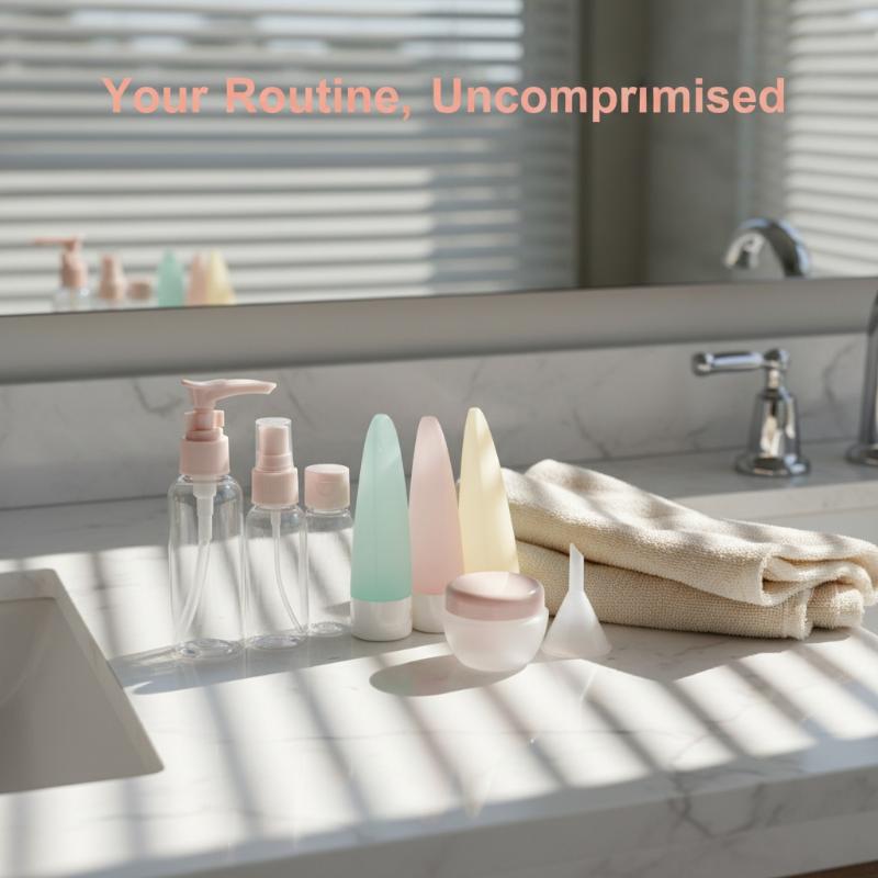 Luxury Travel Bottles Set 11in - Luxury Skincare Travel Sets 评论和价格