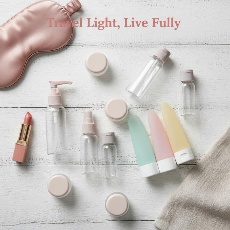 Luxury Travel Bottles Set 11in - Luxury Skincare Travel Sets 评论和价格