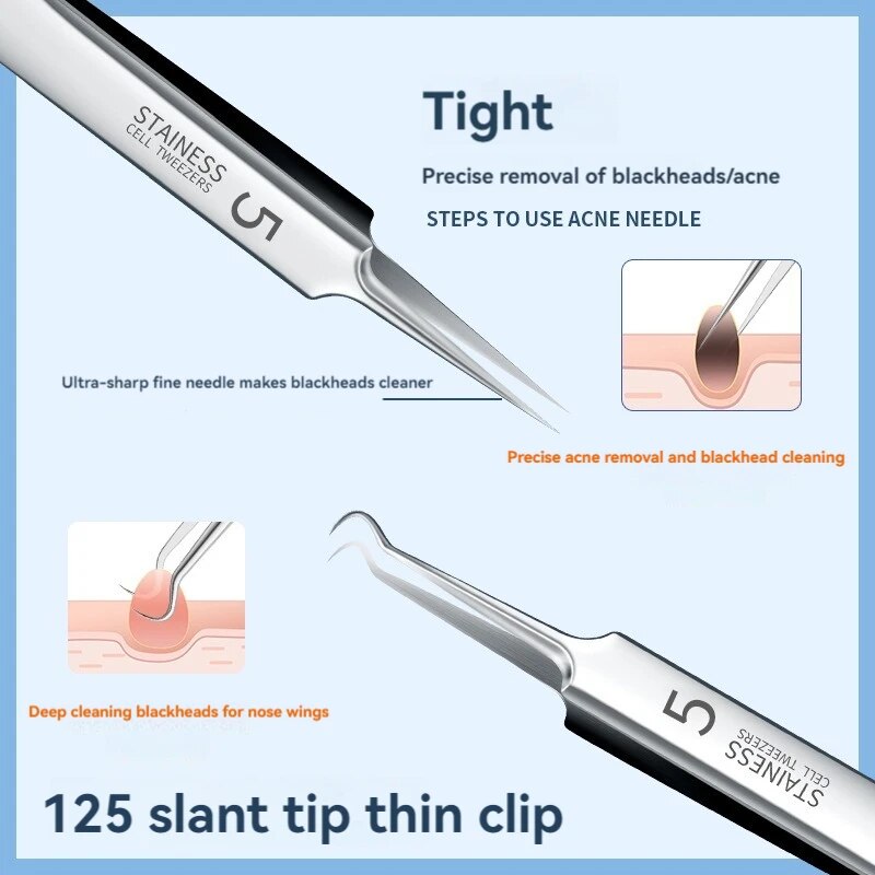 7pcs Stainless Steel Splinter  - Luxury Skincare Acne 评论和价格