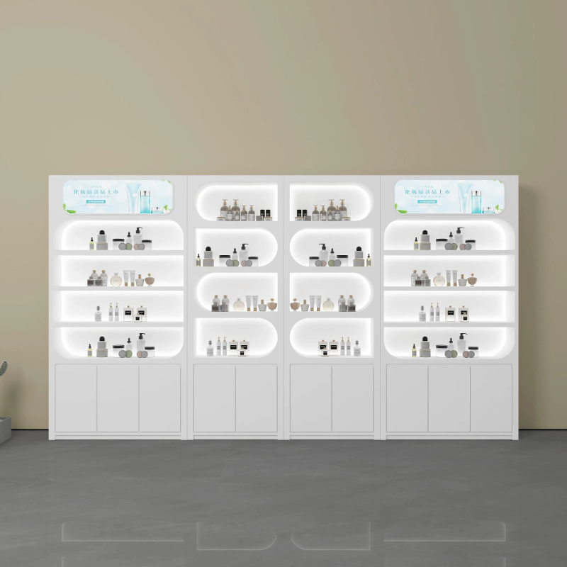 Nordic Minimalist Beauty Salon - Luxury Skincare Display 评论和价格