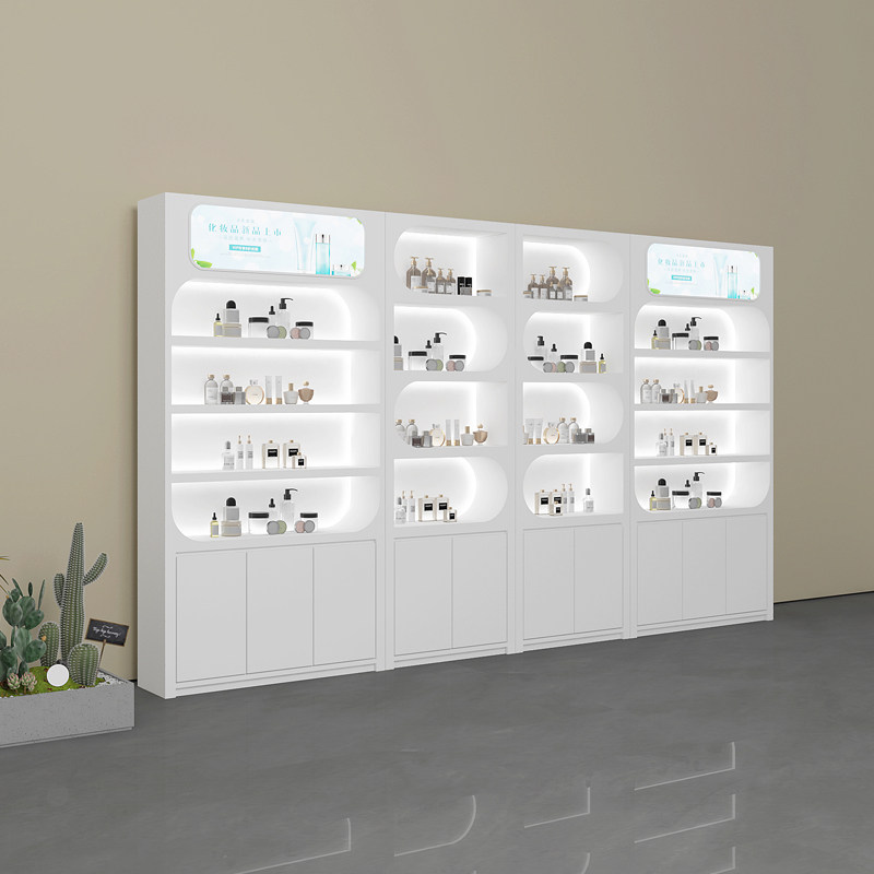 Nordic Minimalist Beauty Salon - Luxury Skincare Display 评论和价格