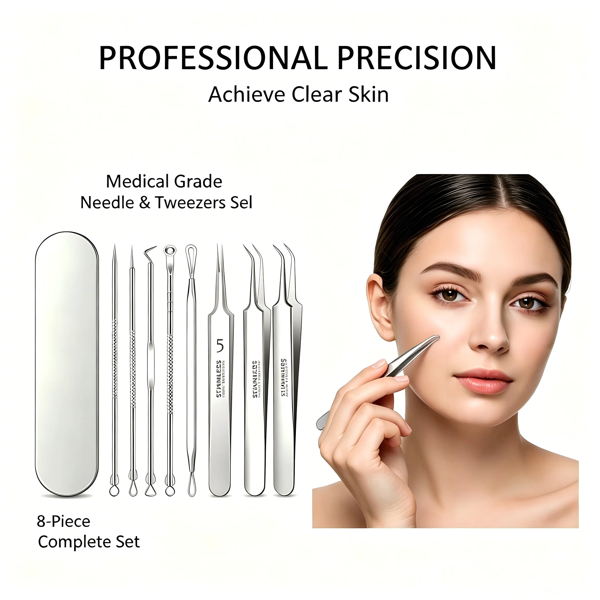 8Pcs Professional Acne Needle  - Luxury Skincare Acne 评论和价格